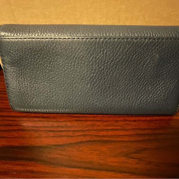Michael Kors Navy Blue Snap Front Wallet - Picture 4 of 8